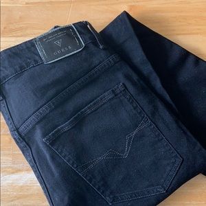 Men’s skinny black guess jeans 31 x 30